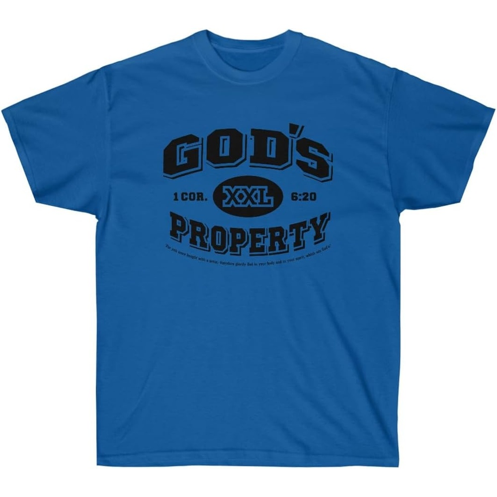 image:imageGods Property Christian TShirtRoyal