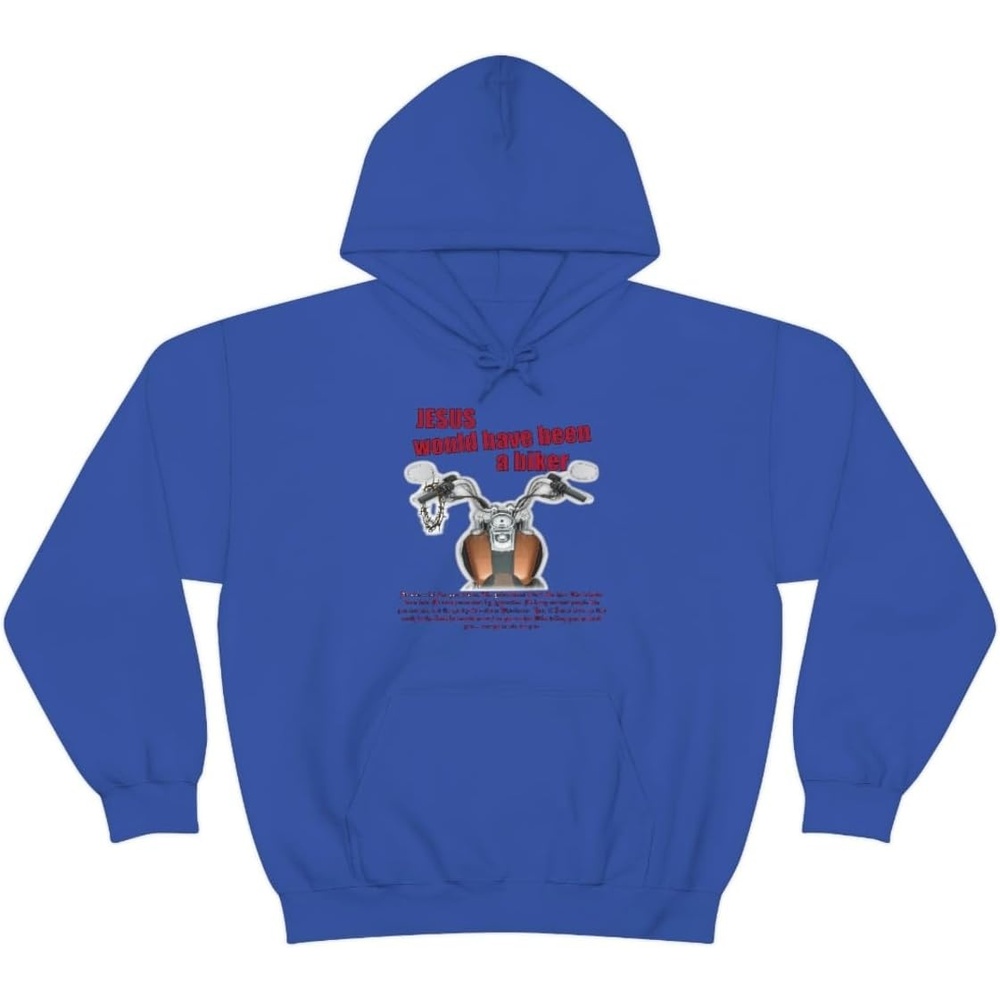 image:imageJesus Would Have Been A Biker Christian Hoodie SweatshirtRoyal
