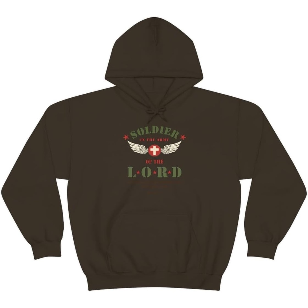 image:imageSoldier Of The Lord Christian Hoodie SweatshirtDark Chocolate