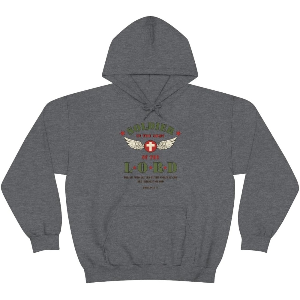 image:imageSoldier Of The Lord Christian Hoodie SweatshirtDark Heather