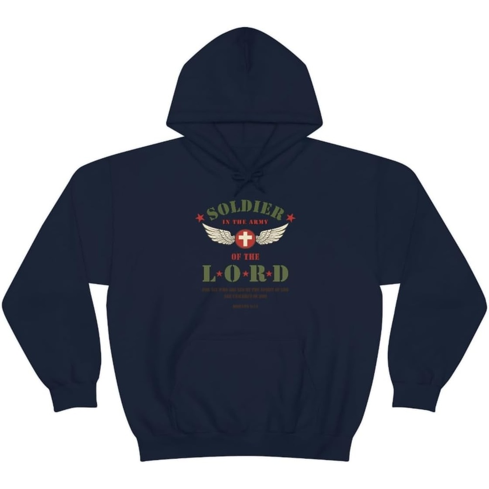 image:imageSoldier Of The Lord  Christian Hoodie SweatshirtNavy