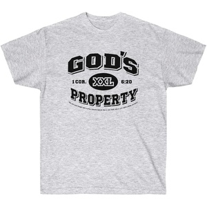 God’s Property – Christian T-Shirt(Ash)