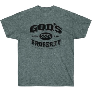 God’s Property – Christian T-Shirt(Dark Heather)