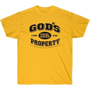 God’s Property – Christian T-Shirt(Gold)