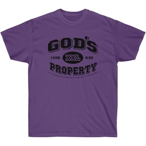 God’s Property – Christian T-Shirt(Purple)