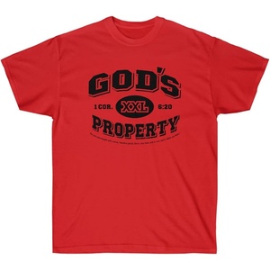 God’s Property – Christian T-Shirt(Red)