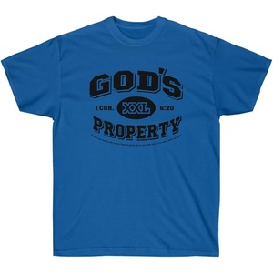 God’s Property – Christian T-Shirt(Royal)