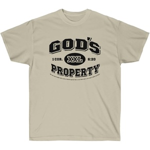 God’s Property – Christian T-Shirt(Sand)