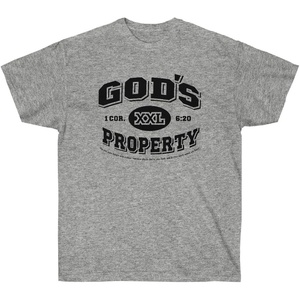 God’s Property – Christian T-Shirt(Sport Grey)