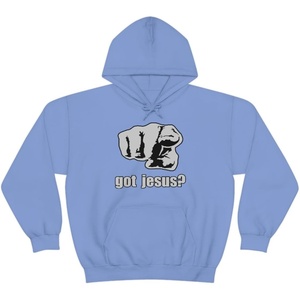 Got Jesus? – Christian Hoodie Sweatshirt(Carolina Blue)