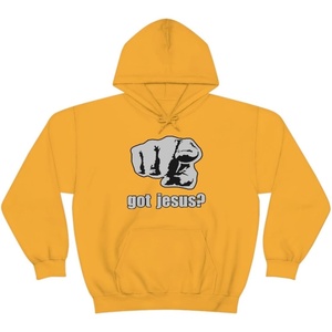 Got Jesus? – Christian Hoodie Sweatshirt(Gold)