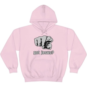 Got Jesus? – Christian Hoodie Sweatshirt(Light Pink)