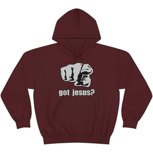 Got Jesus? – Christian Hoodie Sweatshirt(Maroon)