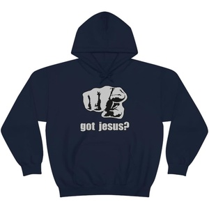 Got Jesus? – Christian Hoodie Sweatshirt(Navy)