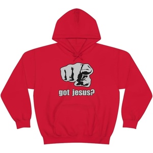 Got Jesus? – Christian Hoodie Sweatshirt(Red)