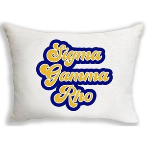 Greekgear Sigma Gamma Rho Retro Throw Pillow