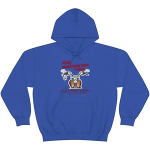 Jesus Would Have Been A Biker – Christian Hoodie Sweatshirt(Royal)