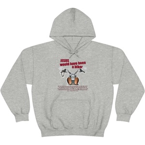 Jesus Would Have Been A Biker – Christian Hoodie Sweatshirt(Sport Grey)