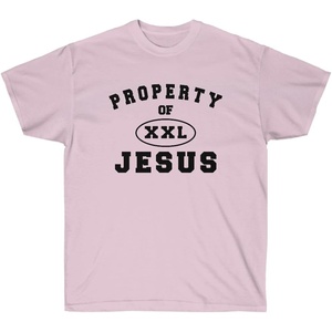 Property of Jesus – Christian T-Shirt(Light Pink)