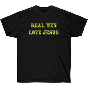 Real Men Love Jesus – Christian T-Shirt(Black)