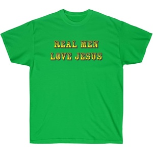 Real Men Love Jesus – Christian T-Shirt(Irish Green)