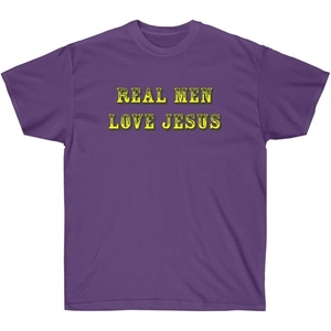 Real Men Love Jesus – Christian T-Shirt(Purple)