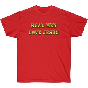 Real Men Love Jesus – Christian T-Shirt(Red)