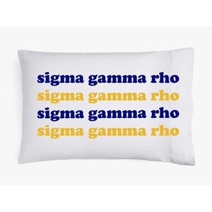 Sigma Gamma Rho Ombre Retro Pillowcases