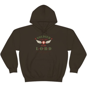 Soldier Of The Lord – Christian Hoodie Sweatshirt(Dark Chocolate)