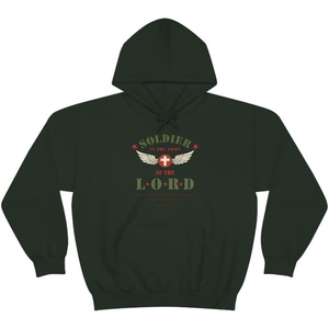 Soldier Of The Lord – Christian Hoodie Sweatshirt(Forest Green)