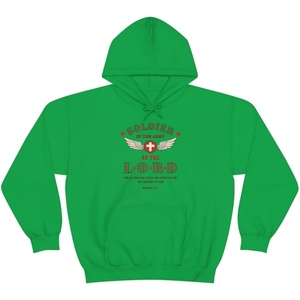 Soldier Of The Lord – Christian Hoodie Sweatshirt(Irish Green)