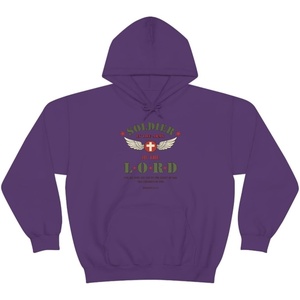 Soldier Of The Lord – Christian Hoodie Sweatshirt(Purple)