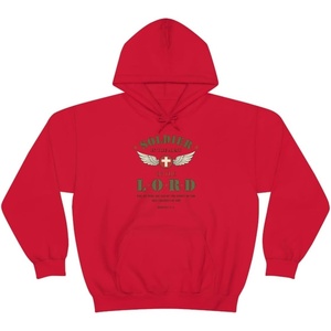 Soldier Of The Lord – Christian Hoodie Sweatshirt(Red)