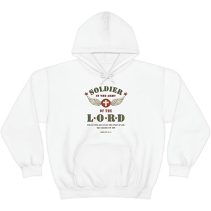 Soldier Of The Lord – Christian Hoodie Sweatshirt(White)