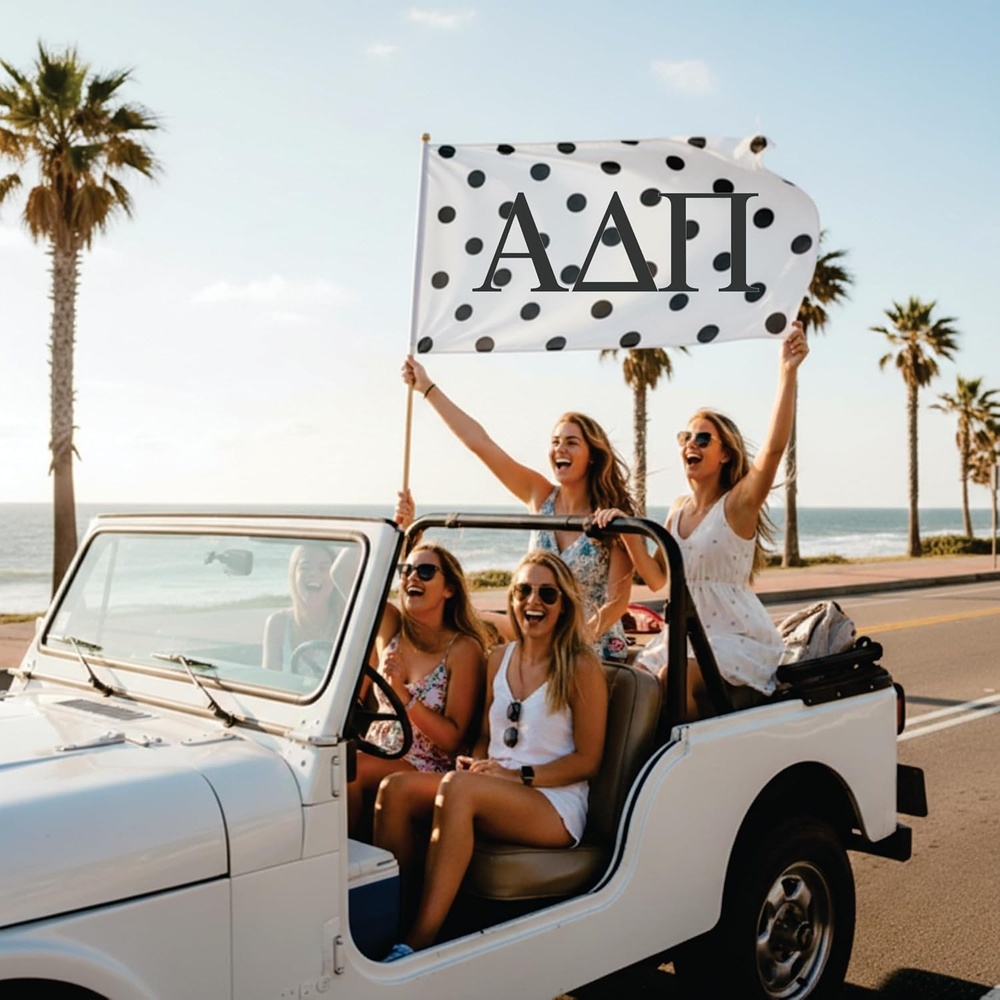 image:imageAlpha Delta Pi Polka Dot Sorority Flags