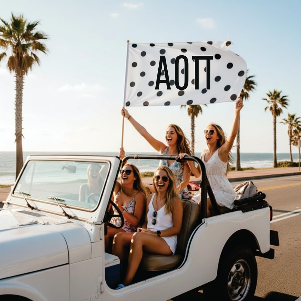 image:imageAlpha Omicron Pi Polka Dot Sorority Flags