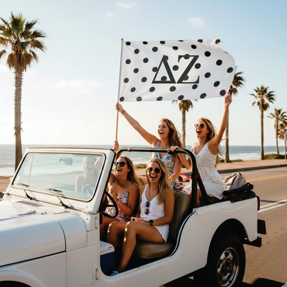 image:imageDelta Zeta Polka Dot Sorority Flags