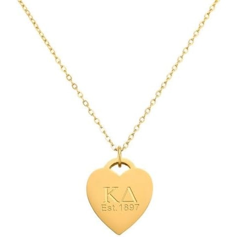 image:imageGreekgear Delta Gamma Heart Tag Necklace