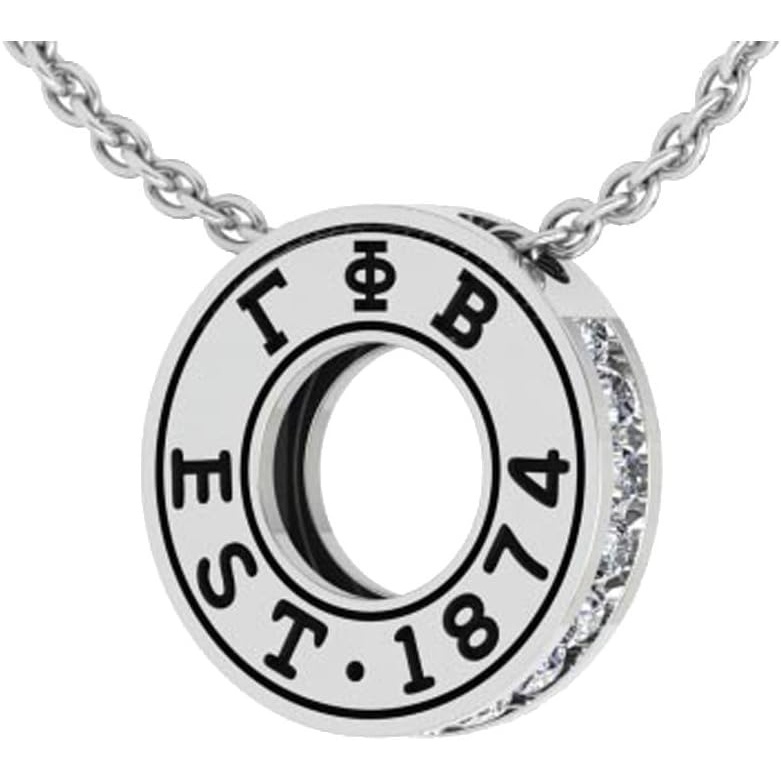 image:imageGreekgear Gamma Phi Beta Circle Established Charm Necklace