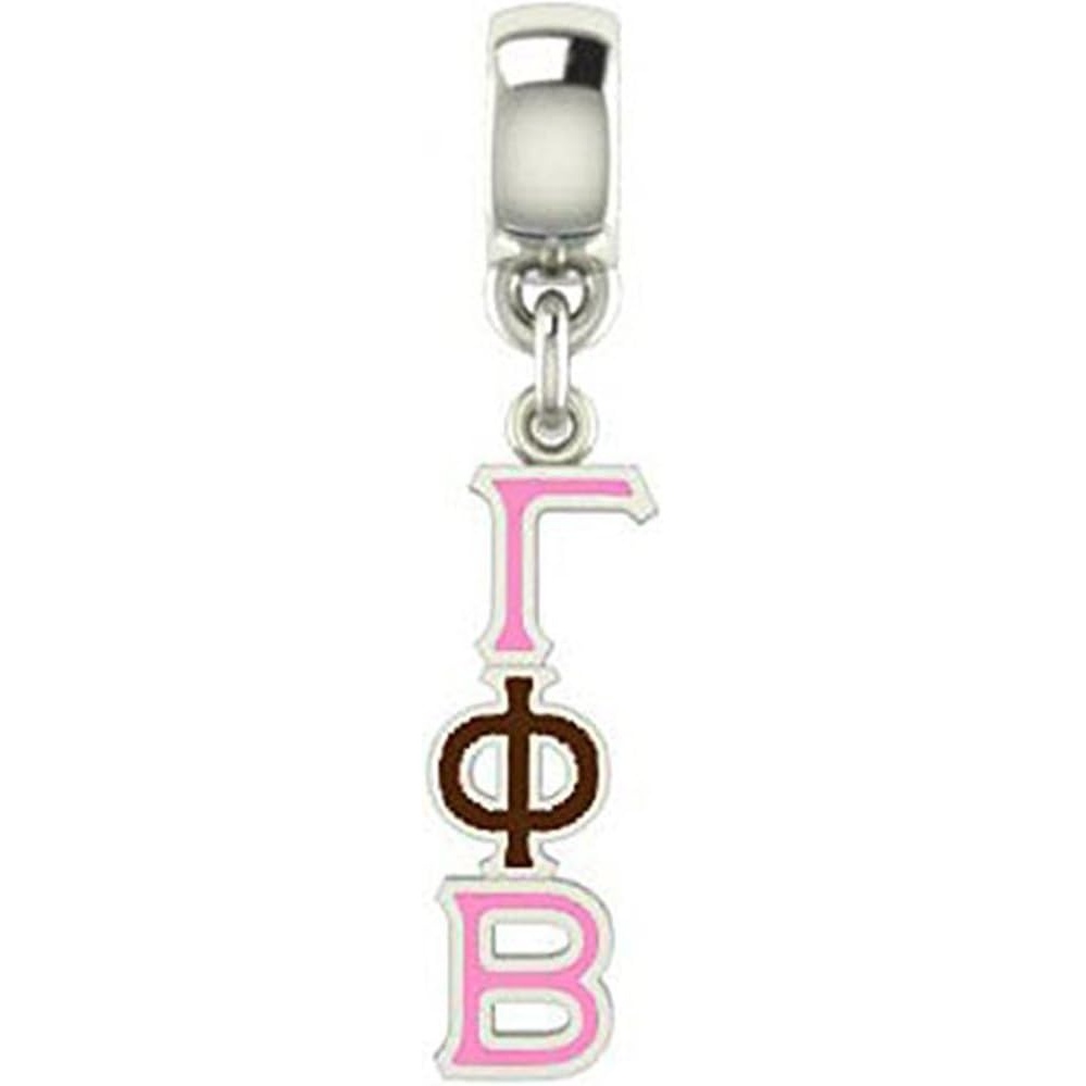 image:imageGreekgear Gamma Phi Beta ColorFilled Stainless Lavaliere Necklace