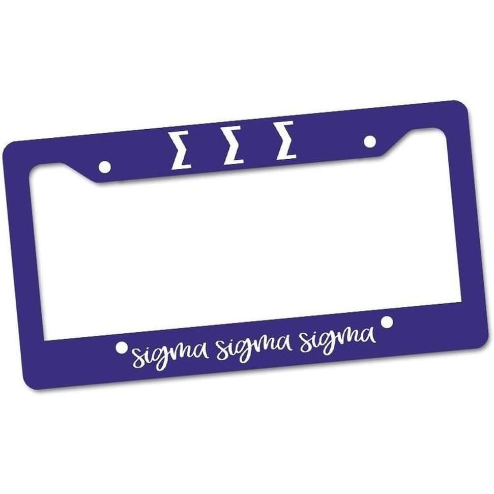 image:imageSigma Sigma Sigma Custom License Plate Frame Purple