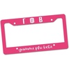 Gamma Phi Beta Custom License Plate Frame Pink