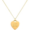 Greekgear Alpha Omicron Pi Heart Tag Necklace