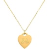 Greekgear Delta Gamma Heart Tag Necklace