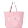 Greekgear Gamma Phi Beta Jumbo Canvas Tote
