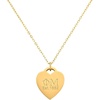Greekgear Phi Mu Heart Tag Necklace