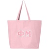 Greekgear Phi Mu Jumbo Canvas Tote