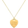Greekgear Pi Beta Phi Heart Tag Necklace