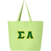 Greekgear Sigma Alpha Jumbo Canvas Tote