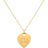 Greekgear Zeta Tau Alpha Heart Tag Necklace